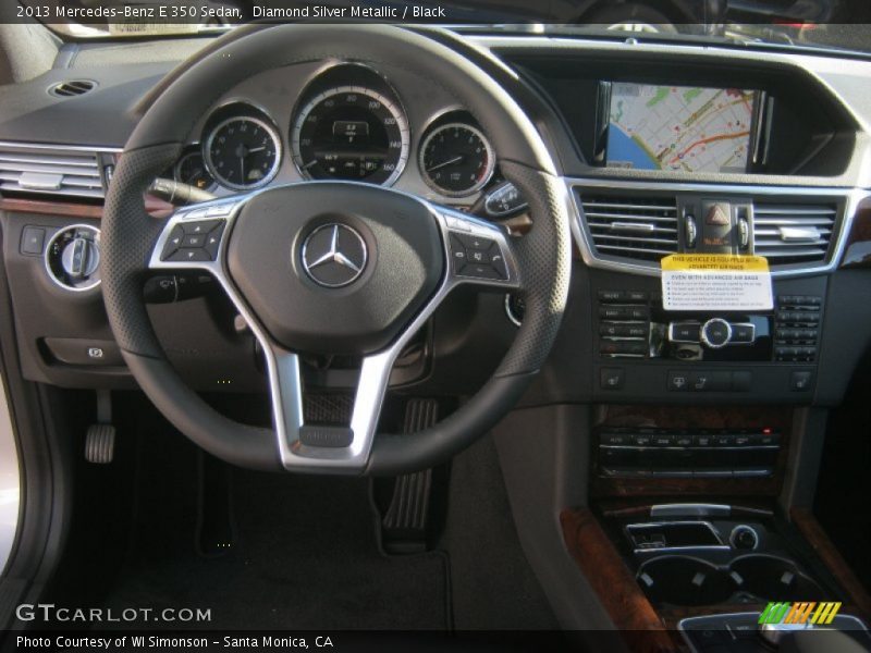 Diamond Silver Metallic / Black 2013 Mercedes-Benz E 350 Sedan