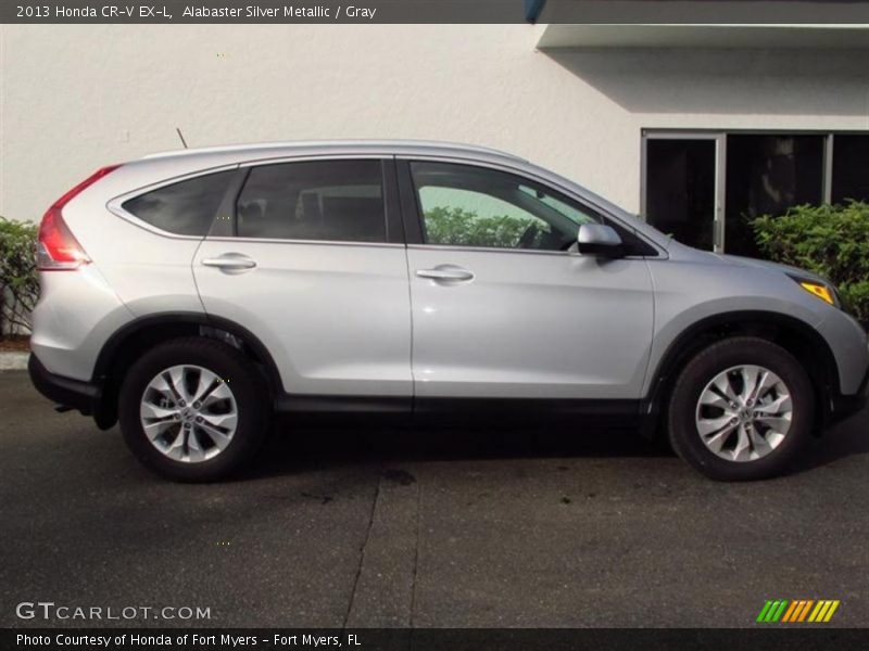 Alabaster Silver Metallic / Gray 2013 Honda CR-V EX-L