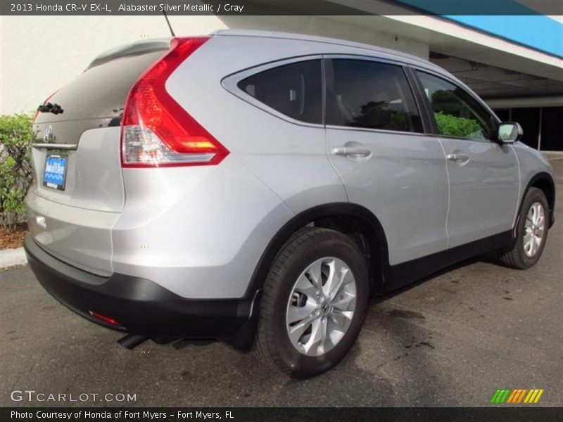 Alabaster Silver Metallic / Gray 2013 Honda CR-V EX-L