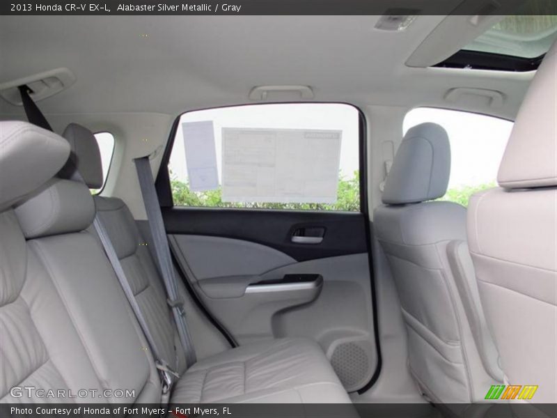 Alabaster Silver Metallic / Gray 2013 Honda CR-V EX-L