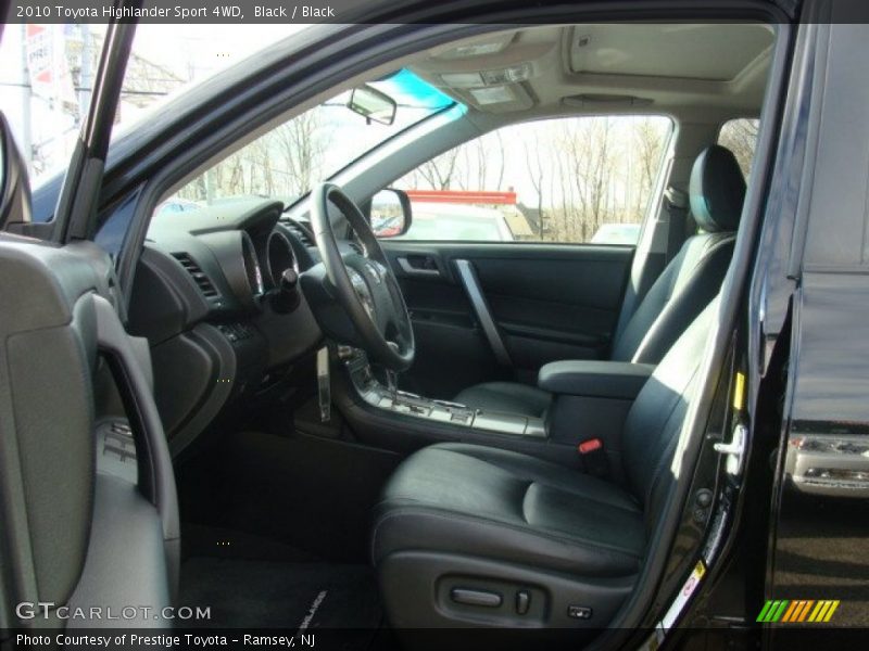 Black / Black 2010 Toyota Highlander Sport 4WD