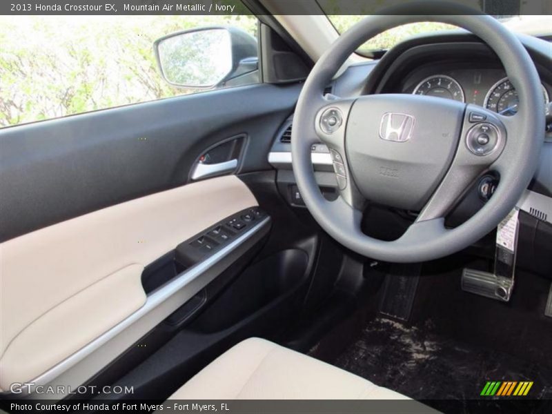 Mountain Air Metallic / Ivory 2013 Honda Crosstour EX