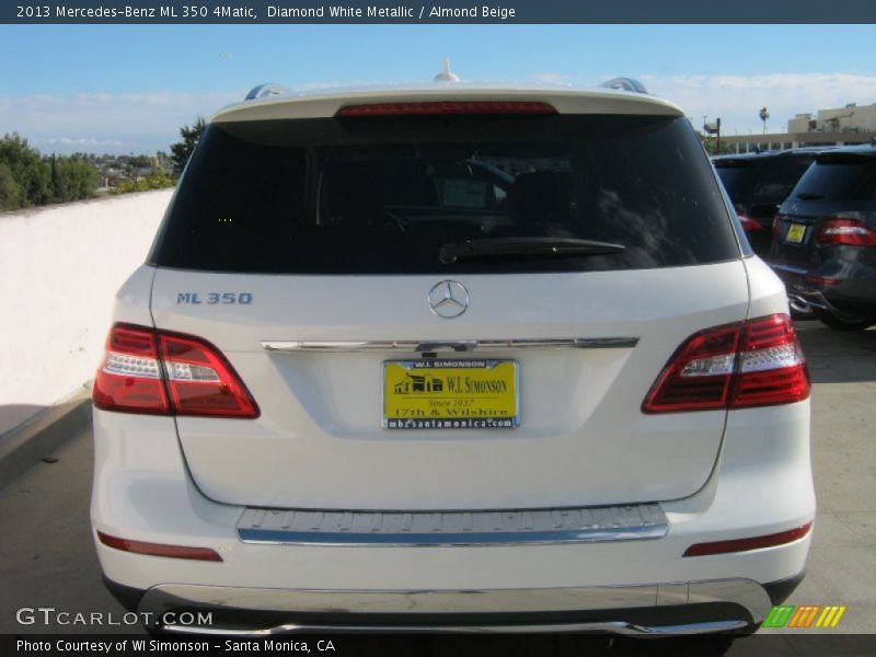 Diamond White Metallic / Almond Beige 2013 Mercedes-Benz ML 350 4Matic