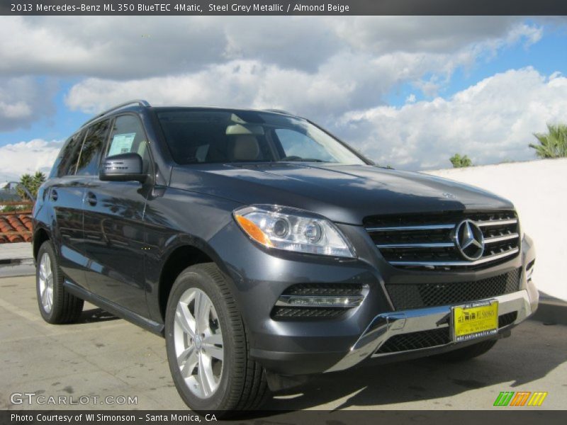 Steel Grey Metallic / Almond Beige 2013 Mercedes-Benz ML 350 BlueTEC 4Matic