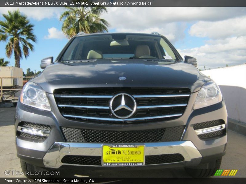 Steel Grey Metallic / Almond Beige 2013 Mercedes-Benz ML 350 BlueTEC 4Matic