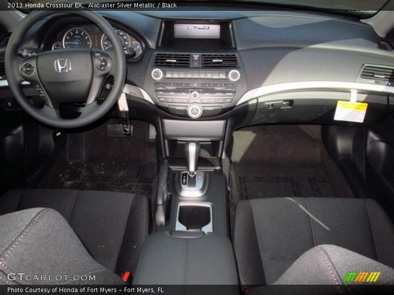 Alabaster Silver Metallic / Black 2013 Honda Crosstour EX