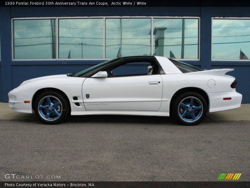 Arctic White / White 1999 Pontiac Firebird 30th Anniversary Trans Am Coupe