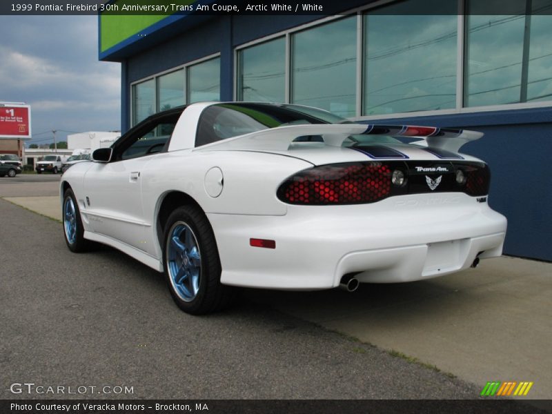Arctic White / White 1999 Pontiac Firebird 30th Anniversary Trans Am Coupe