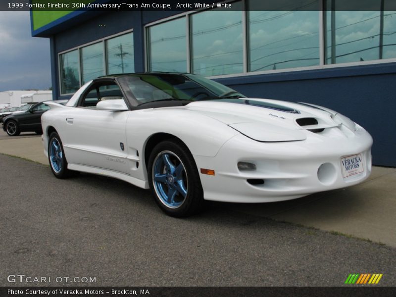 Arctic White / White 1999 Pontiac Firebird 30th Anniversary Trans Am Coupe