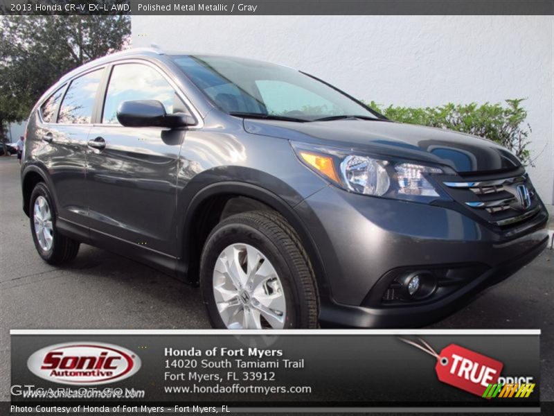 Polished Metal Metallic / Gray 2013 Honda CR-V EX-L AWD