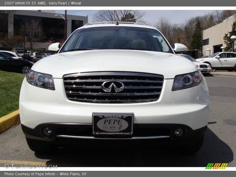 Ivory Pearl / Wheat 2007 Infiniti FX 35 AWD