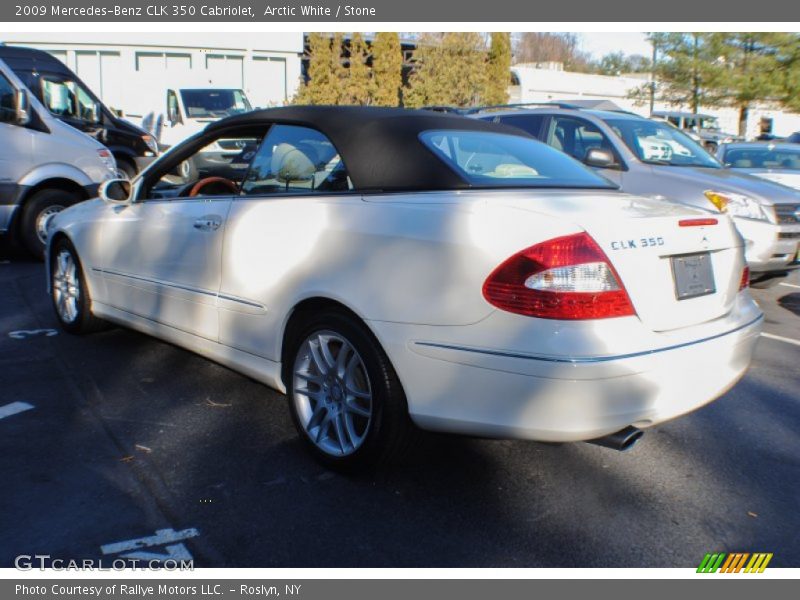 Arctic White / Stone 2009 Mercedes-Benz CLK 350 Cabriolet