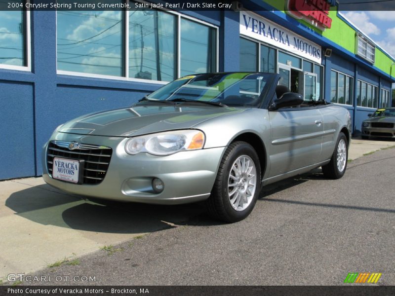 Satin Jade Pearl / Dark Slate Gray 2004 Chrysler Sebring Touring Convertible