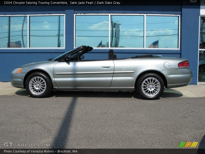 Satin Jade Pearl / Dark Slate Gray 2004 Chrysler Sebring Touring Convertible