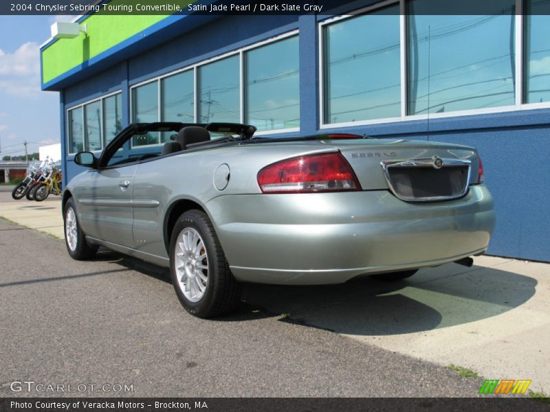 Satin Jade Pearl / Dark Slate Gray 2004 Chrysler Sebring Touring Convertible