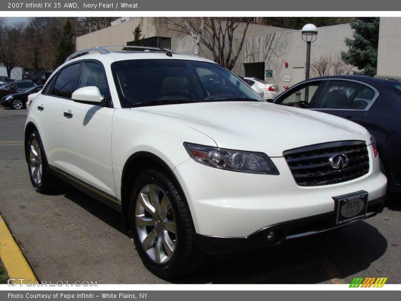 Ivory Pearl / Wheat 2007 Infiniti FX 35 AWD
