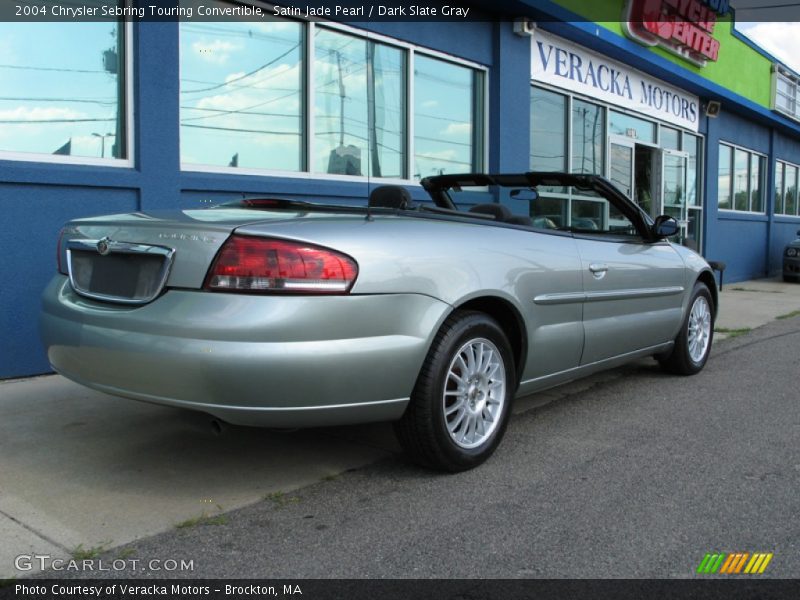 Satin Jade Pearl / Dark Slate Gray 2004 Chrysler Sebring Touring Convertible