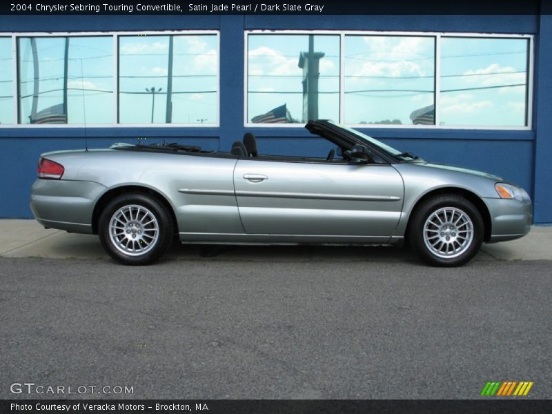 Satin Jade Pearl / Dark Slate Gray 2004 Chrysler Sebring Touring Convertible