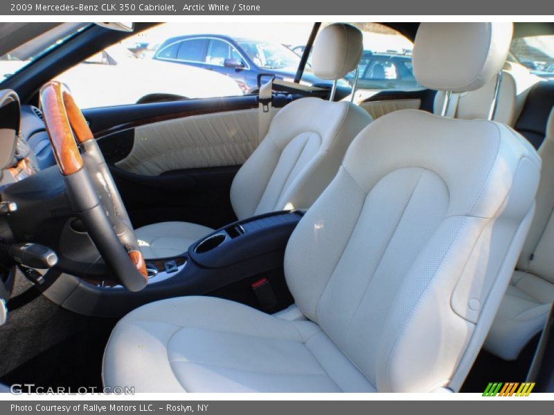 Arctic White / Stone 2009 Mercedes-Benz CLK 350 Cabriolet