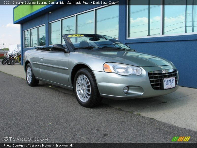 Satin Jade Pearl / Dark Slate Gray 2004 Chrysler Sebring Touring Convertible