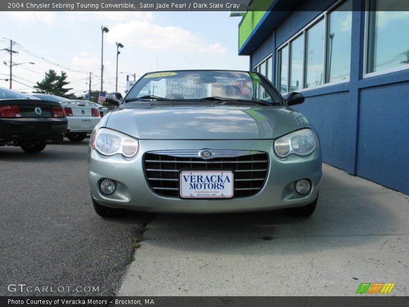 Satin Jade Pearl / Dark Slate Gray 2004 Chrysler Sebring Touring Convertible