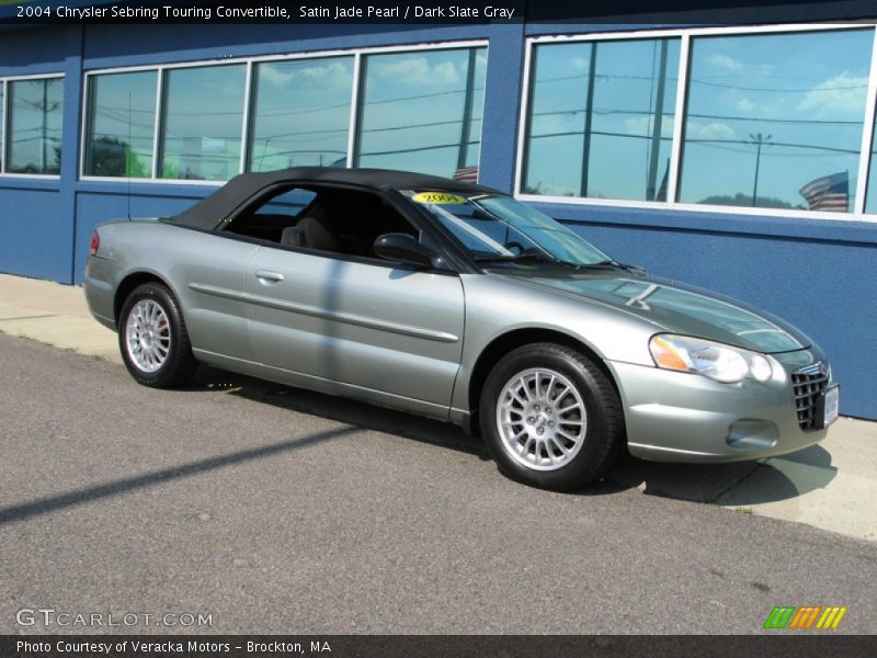 Satin Jade Pearl / Dark Slate Gray 2004 Chrysler Sebring Touring Convertible