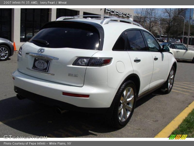 Ivory Pearl / Wheat 2007 Infiniti FX 35 AWD