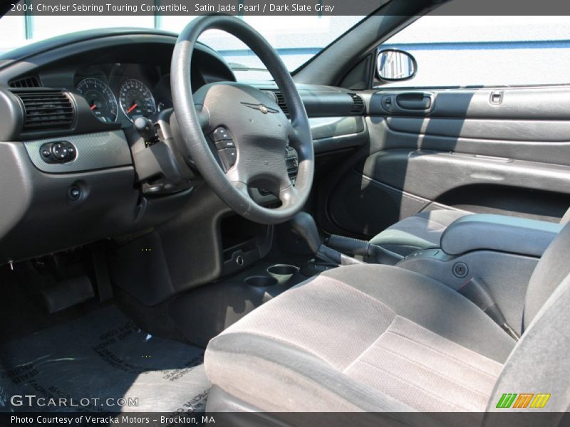 Satin Jade Pearl / Dark Slate Gray 2004 Chrysler Sebring Touring Convertible