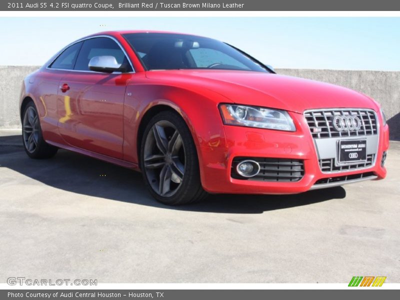 Brilliant Red / Tuscan Brown Milano Leather 2011 Audi S5 4.2 FSI quattro Coupe