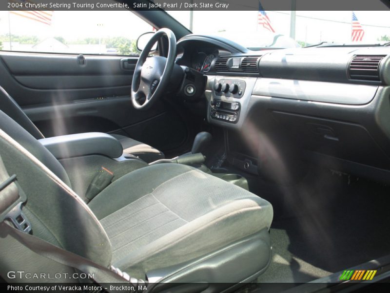 Satin Jade Pearl / Dark Slate Gray 2004 Chrysler Sebring Touring Convertible