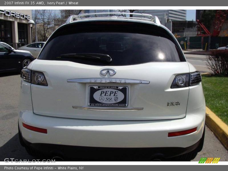 Ivory Pearl / Wheat 2007 Infiniti FX 35 AWD