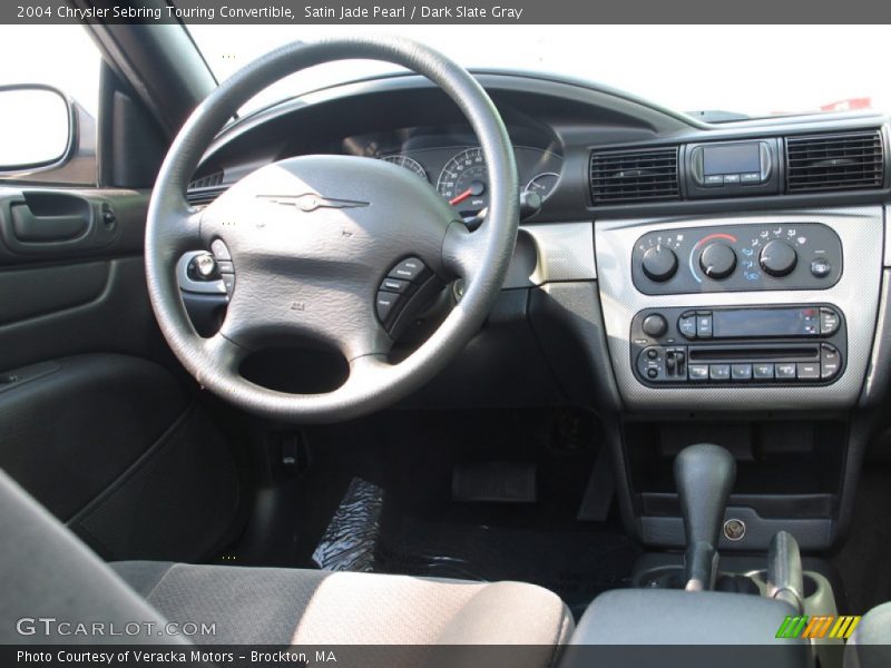 Satin Jade Pearl / Dark Slate Gray 2004 Chrysler Sebring Touring Convertible