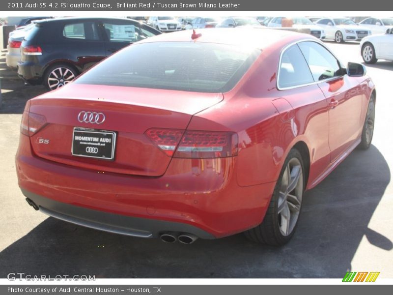 Brilliant Red / Tuscan Brown Milano Leather 2011 Audi S5 4.2 FSI quattro Coupe