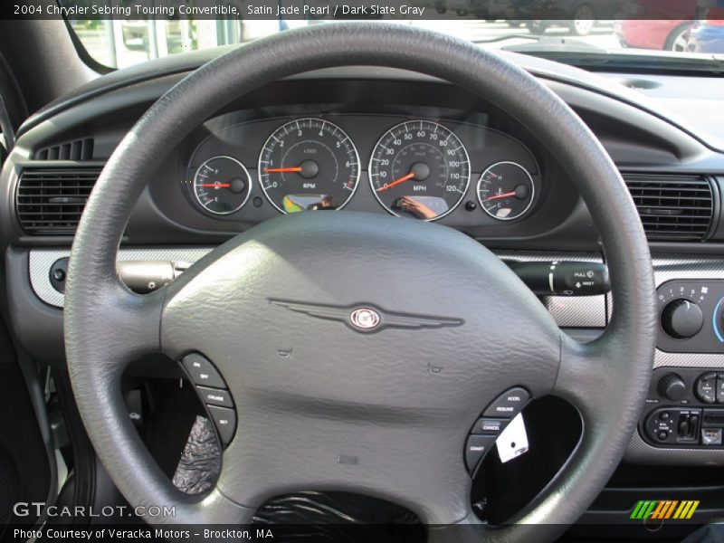 Satin Jade Pearl / Dark Slate Gray 2004 Chrysler Sebring Touring Convertible