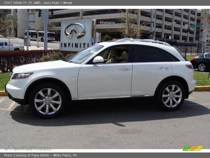 Ivory Pearl / Wheat 2007 Infiniti FX 35 AWD