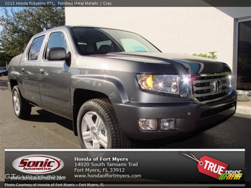 Polished Metal Metallic / Gray 2013 Honda Ridgeline RTL