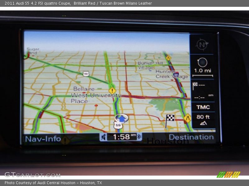 Navigation of 2011 S5 4.2 FSI quattro Coupe