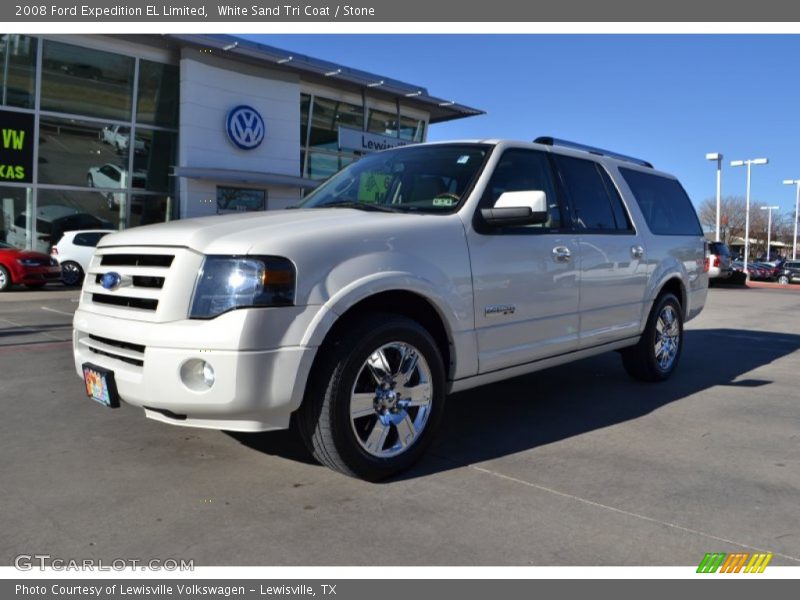 White Sand Tri Coat / Stone 2008 Ford Expedition EL Limited
