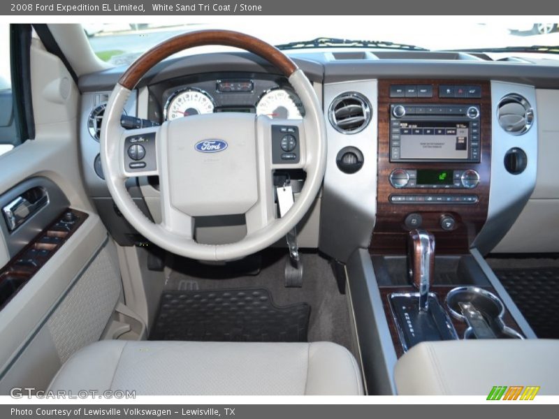 White Sand Tri Coat / Stone 2008 Ford Expedition EL Limited