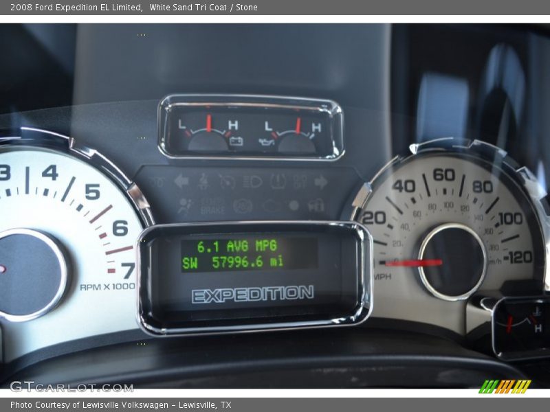 White Sand Tri Coat / Stone 2008 Ford Expedition EL Limited