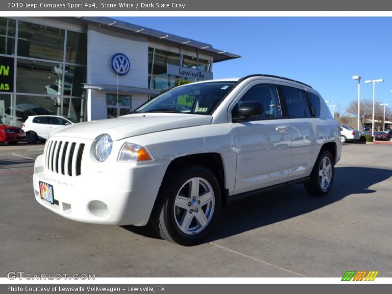 Stone White / Dark Slate Gray 2010 Jeep Compass Sport 4x4