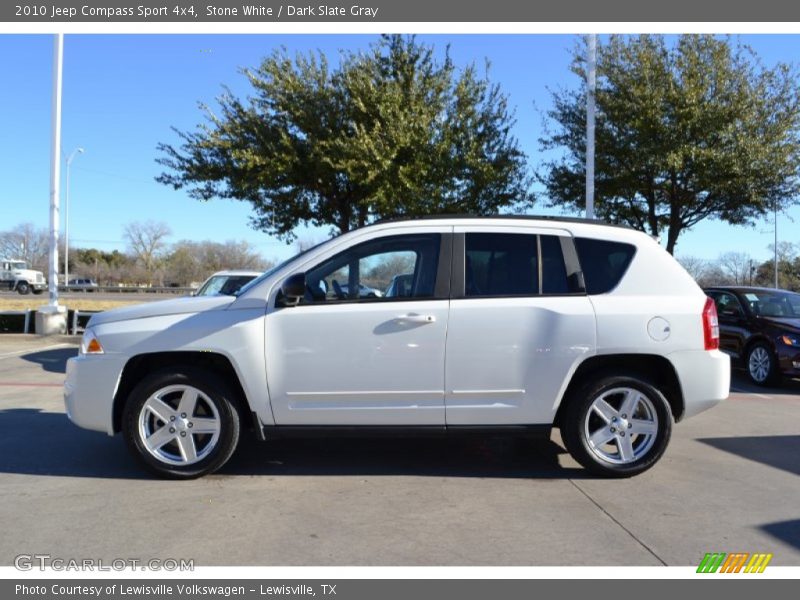 Stone White / Dark Slate Gray 2010 Jeep Compass Sport 4x4