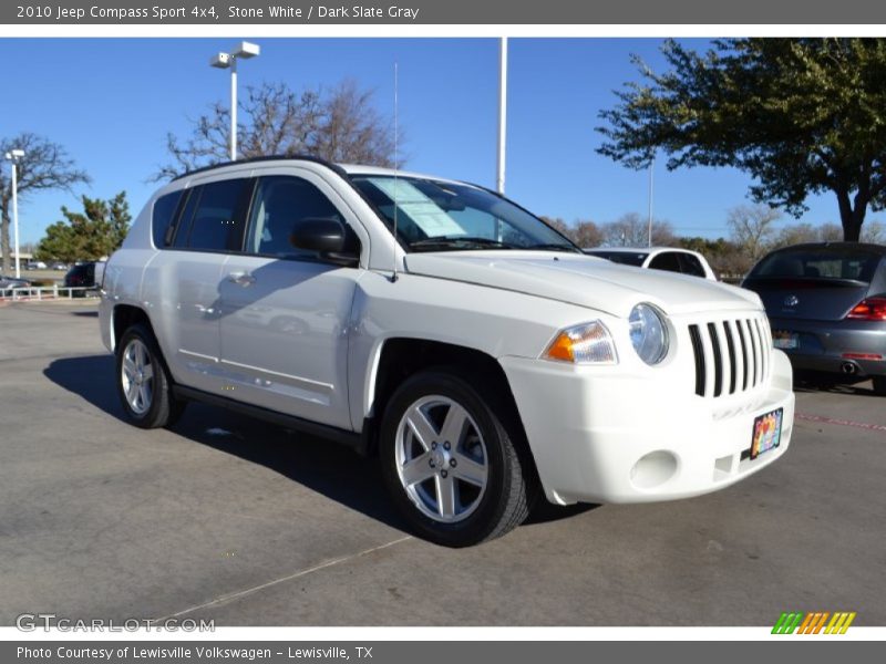 Stone White / Dark Slate Gray 2010 Jeep Compass Sport 4x4