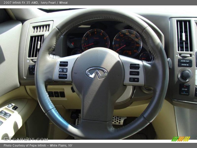Ivory Pearl / Wheat 2007 Infiniti FX 35 AWD