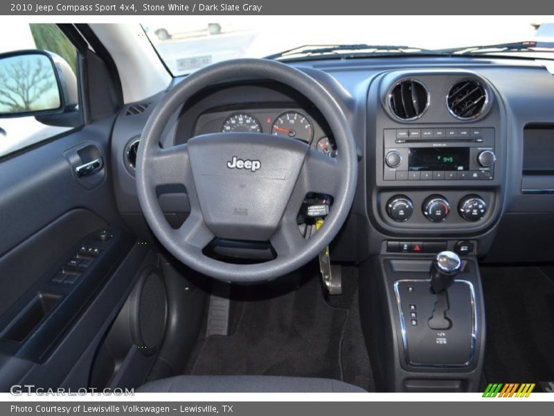 Stone White / Dark Slate Gray 2010 Jeep Compass Sport 4x4
