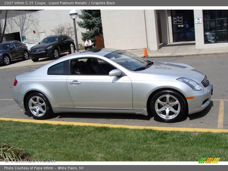 Liquid Platinum Metallic / Graphite Black 2007 Infiniti G 35 Coupe