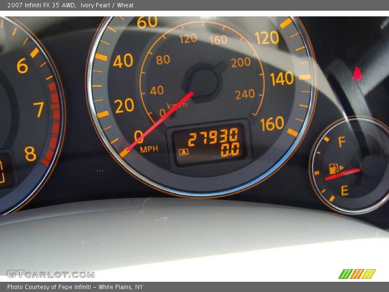 Ivory Pearl / Wheat 2007 Infiniti FX 35 AWD