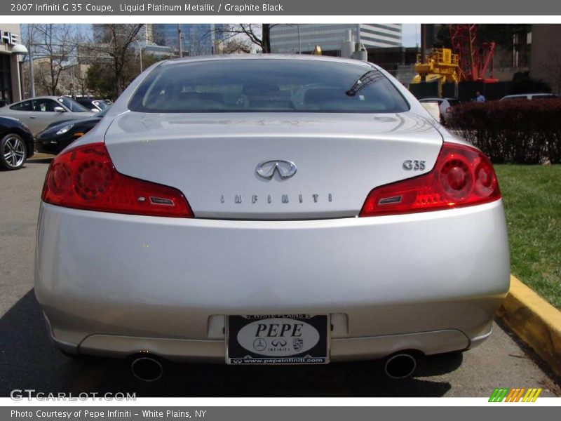 Liquid Platinum Metallic / Graphite Black 2007 Infiniti G 35 Coupe