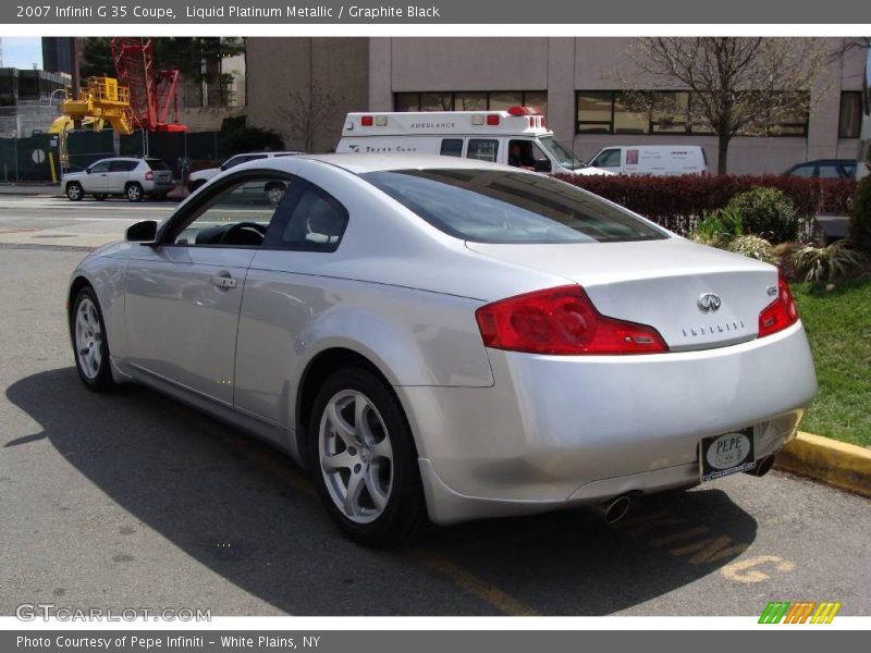 Liquid Platinum Metallic / Graphite Black 2007 Infiniti G 35 Coupe