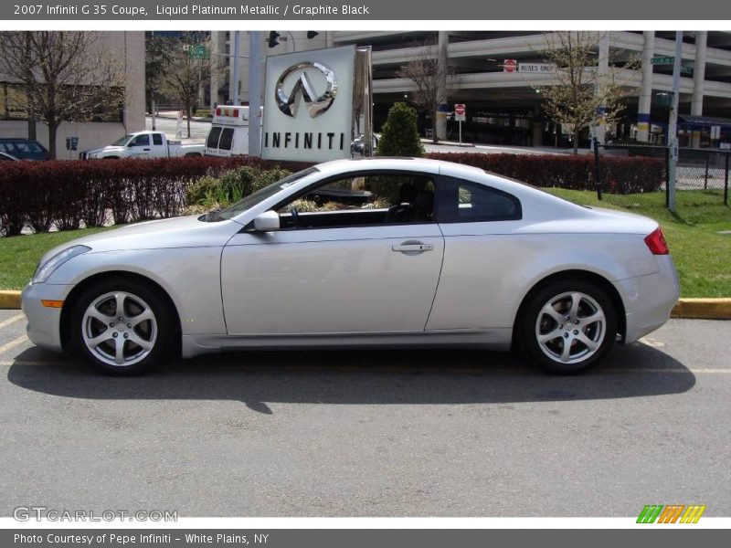 Liquid Platinum Metallic / Graphite Black 2007 Infiniti G 35 Coupe